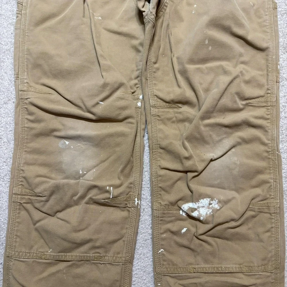 Carhartt Pants Mens 34x32 Tan Rugged Flex Relaxed Fit Work Carpenter Utility - Picture 12 of 16